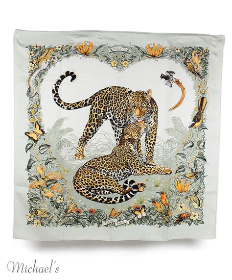 hermes animal print scarf